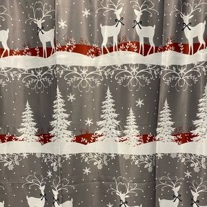 Christmas shower curtain